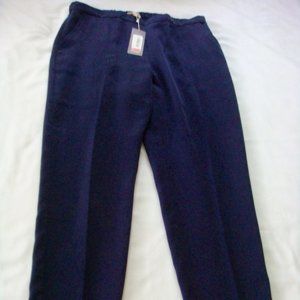 Eileen Fisher Sz P/S Small navy blue Ankle pants inseam 28.5" NEW w/tag $178 MSR